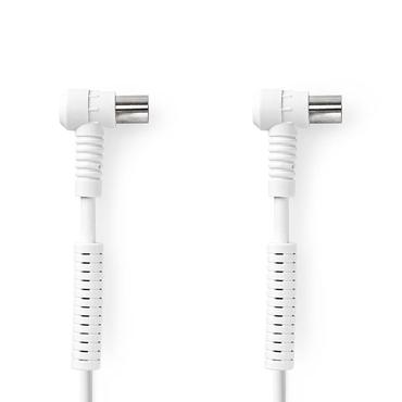 Nedis CSGL40120WT100 coaxial cable 10 m IEC White