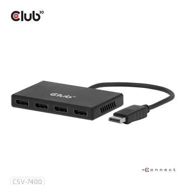CLUB3D CSV-7400 video-splitter DisplayPort 4x DisplayPort