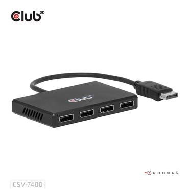 CLUB3D CSV-7400 video-splitter DisplayPort 4x DisplayPort