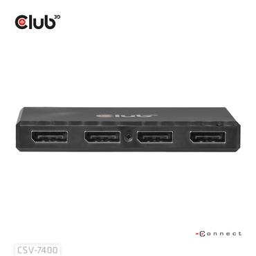 CLUB3D CSV-7400 video-splitter DisplayPort 4x DisplayPort