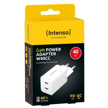 Intenso W40CC str&ouml;madapter - GaN - 24 pin USB-C - 40 Watt
