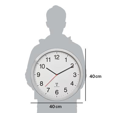 TFA 60.3545.02 Rahmen Alu geb., w. Ziffernblatt