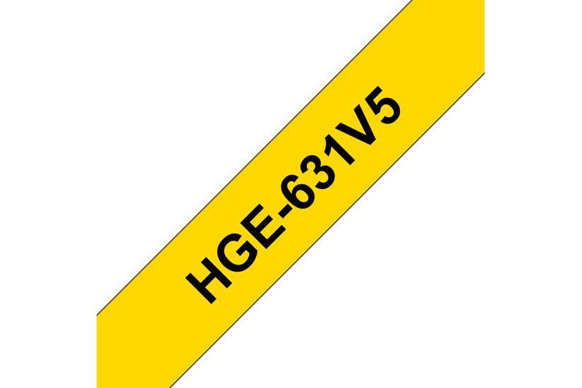 Brother HGE-631V5 - bandlaminat - 5 kassett(er) - Rulle (1,2 cm x 8 m)