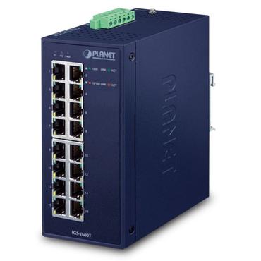 PLANET IGS-1600T netværksswitch Ikke administreret L2 Gigabit Ethernet (10/100/1000) Blå