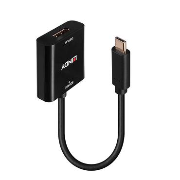 Lindy 43269 USB grafisk adapter 3840 x 2160 pixel Sort