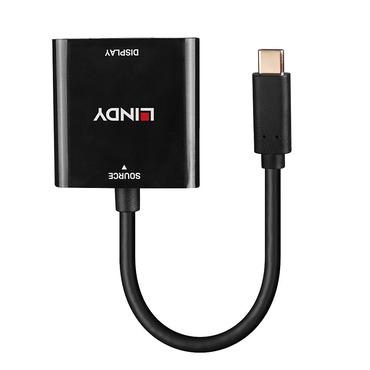 Lindy 43269 USB grafisk adapter 3840 x 2160 pixel Sort