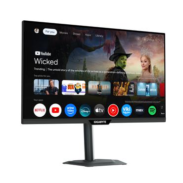 GIGABYTE M27QS 27 Zoll WQHD Quantum Dot LED 16:9 200 Hz Gaming Monitor mit Google TV