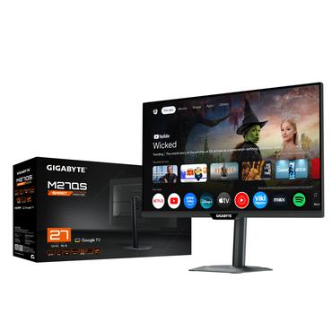 GIGABYTE M27QS 27 Zoll WQHD Quantum Dot LED 16:9 200 Hz Gaming Monitor mit Google TV