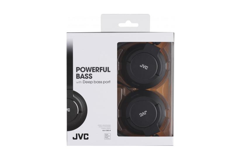 JVC HA-S180-B-E hovedtelefoner/headset Ledningsført Musik Sort