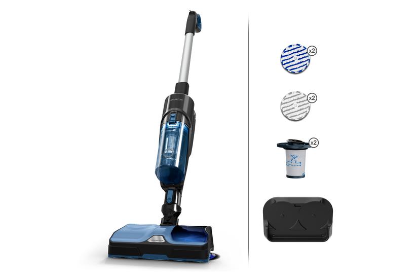 Rowenta X Combo 2in1 GZ3038 St&aring;ende vakuum Batteri T&oslash;r&v&aring;d Posel&oslash;s 0,55 L Sort, Bl&aring;