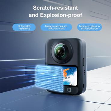 Tempered glass puluz DJI Osmo 360 (clear)