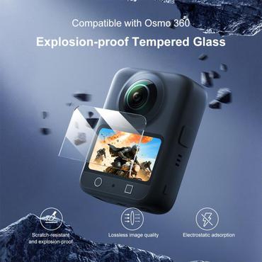 Tempered glass puluz DJI Osmo 360 (clear)