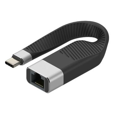 Techly ICOC USBC-RJ45 netværkskabel Sort 0,144 m