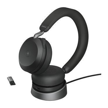 Jabra Evolve2 75 - headset - med laddningsst&auml;ll