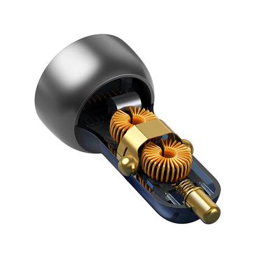 Baseus CCKX-C0A oplader til mobil enhed Universel Bl&aring;, Gr&aring; Cigart&aelig;nder Hurtig opladning Automatisk