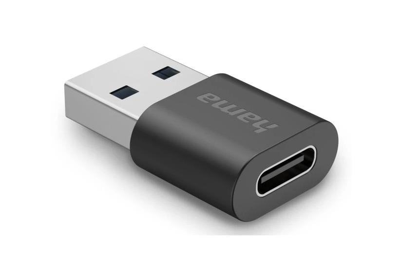 Hama 00200357 kabel k&oslash;nsskifter USB-A USB-C Sort