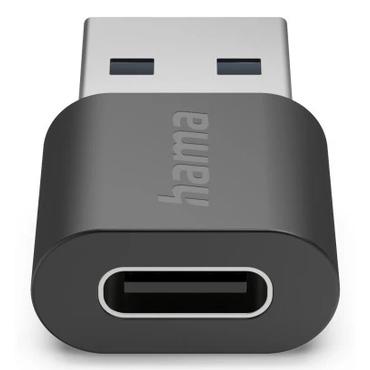 Hama 00200357 kabel k&oslash;nsskifter USB-A USB-C Sort