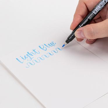 Tombow Fudenosuke Pastel speedmarker 1 stk Penselspids Lyse Blå