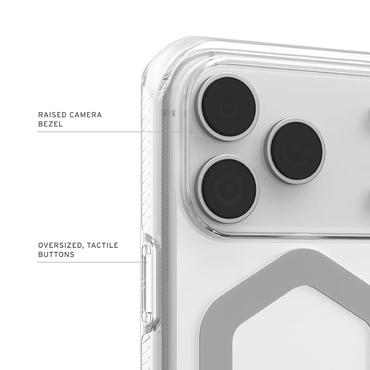 Urban Armor Gear Plyo mobiltelefon etui 16 cm (6.3") Cover Sølv, Transparent