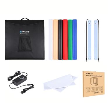 Puluz Namiot bezcieniowy 60cm LED 3380 lumenów