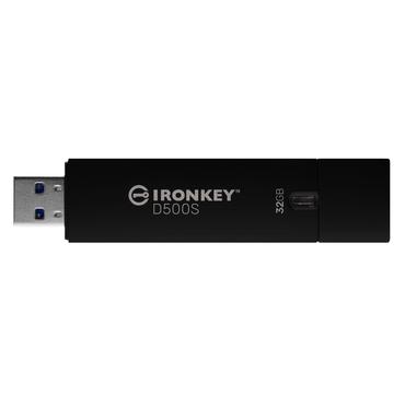 Kingston IronKey D500S - USB flash-enhet - 32 GB - TAA-kompatibel