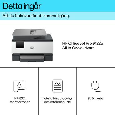 HP OfficeJet Pro 9122e Trådløst All-in-One Farve Printer, Instant Ink; 2-sidet printning
