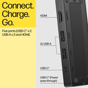 HP Travel Hub G3 - portreplikator - USB-C - HDMI