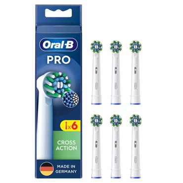 Oral-B CrossAction 6 stk Hvid
