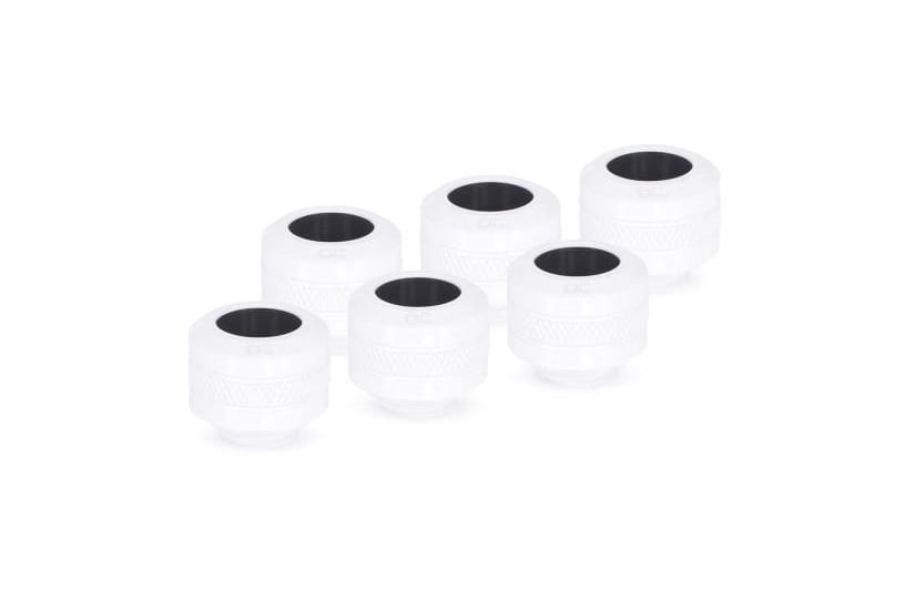Alphacool Eiszapfen PRO Anschluss 13mm HardTube Fitting G1/4, 6-Pack - weiÃÂ