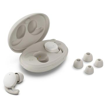 Hama Spirit Calm Headset True Wireless Stereo (TWS) I ørerne Opkald/musik Bluetooth Beige, Hvid