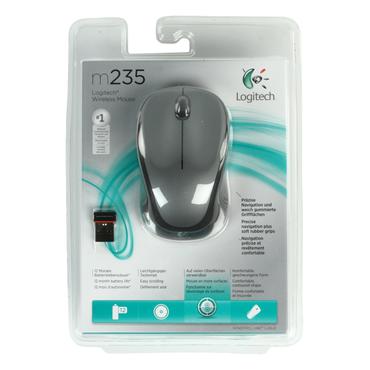 Logitech M235 - 2nd Generation - mus - 2.4 GHz - grå