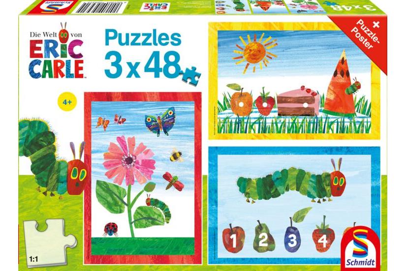 Schmidt Spiele 56431 puslespil Blok puslespil 48 stk Dyr og planter