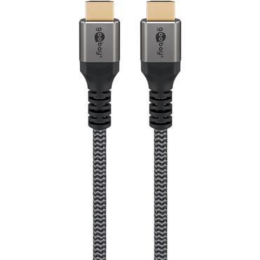 Ultra High Speed HDMI&trade; Cable, 5 m, Sharkskin Grey