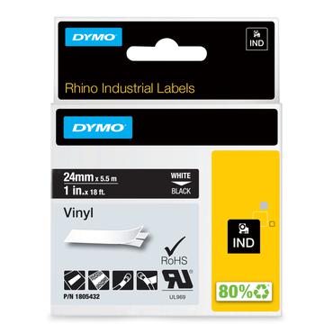 DYMO Rhino Coloured Vinyl - tape - 1 kassette(r) - Rulle (2,54 cm x 5,5 m)