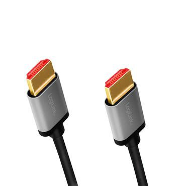 LogiLink CHA0106 HDMI-kabel 3 m HDMI Type A (Standard) Sort, Gr&aring;