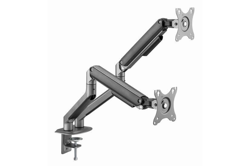 Gembird MA-DA2-05 monteringssæt - justerbar arm - for 2 LCD / plasmapaneler - space grey