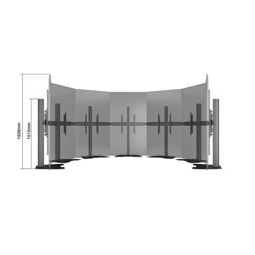 Multibrackets M Pro Series MBFMC7X1UXL st&auml;ll - f&ouml;r 7x1 videov&auml;gg - svart