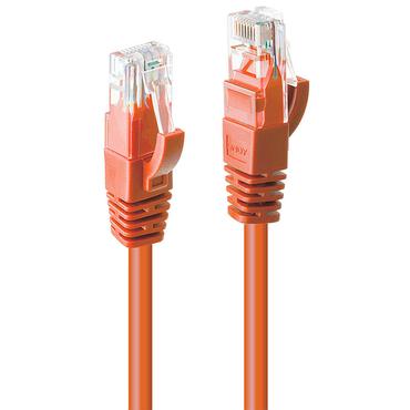 Lindy 48109 netværkskabel Orange 3 m Cat6 U/UTP (UTP)