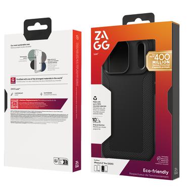 ZAGG Luxe mobiltelefon etui 16 cm (6.3") Cover Sort