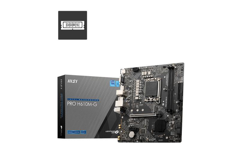 MSI PRO H610M-G - bundkort - micro ATX - LGA1700 sokkel - H610