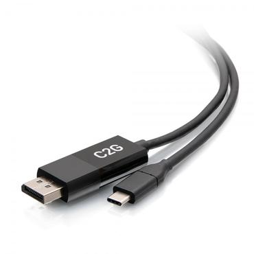C2G 3ft (0.9m) USB-C to DisplayPort Adapter Cable - 4K 60Hz - videoadapterkabel - 24 pin USB-C till DisplayPort - 90 cm