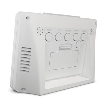 Mebus 25738 v&aelig;kkeur Quartz alarmur Hvid