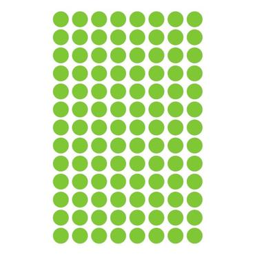 Avery 3592 selvklæbende etiket Rund Aftagelig Grøn 416 stk
