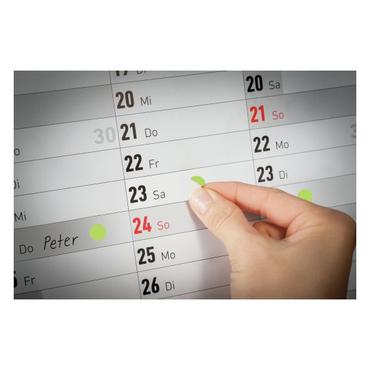 Avery 3592 selvklæbende etiket Rund Aftagelig Grøn 416 stk