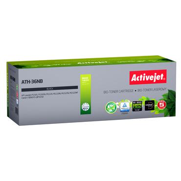 Activejet BIO ATH-36NB toner til HP, Canon-printere, Erstatning HP 36A CB436A, Canon CRG-713; Supreme; 2000 sider; sort.