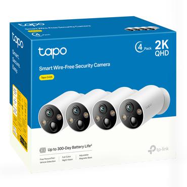 TP-Link Tapo C425 4-Pack Kugle (form) IP-sikkerhedskamera Udendørs 2560 x 1440 pixel Loft/væg