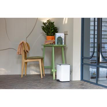 Brabantia Bo Pedal Bin 12 L Rektangulær Stål Hvid