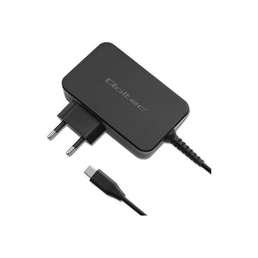 Qoltec GaN POWER PRO - USB-C strømadapter - 3-4,5A, 5-20V - 90 Watt