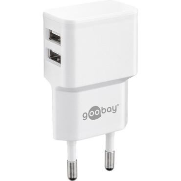 goobay Dual Apple Lightning charger set str&ouml;madapter - USB - 12 Watt