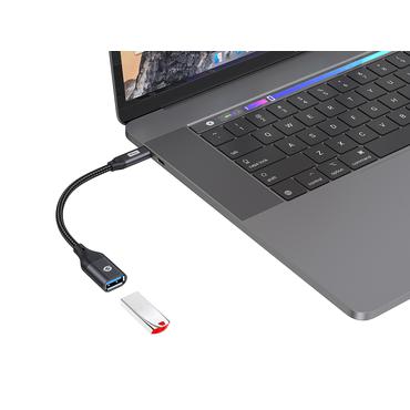 CONCEPTRONIC Adapter USB-C -> USB-A 3.0 OTG 10Gb/s schwarz